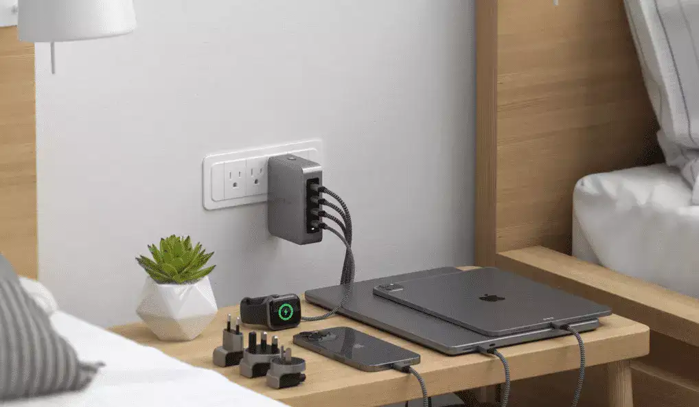 Satechi 145W Travel GaN Charger boasts 4 USB-C PD ports and 4 international plug adapters