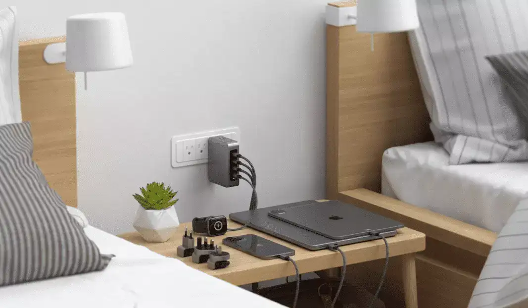 Satechi 145W Travel GaN Charger boasts 4 USB-C PD ports and 4 international plug adapters