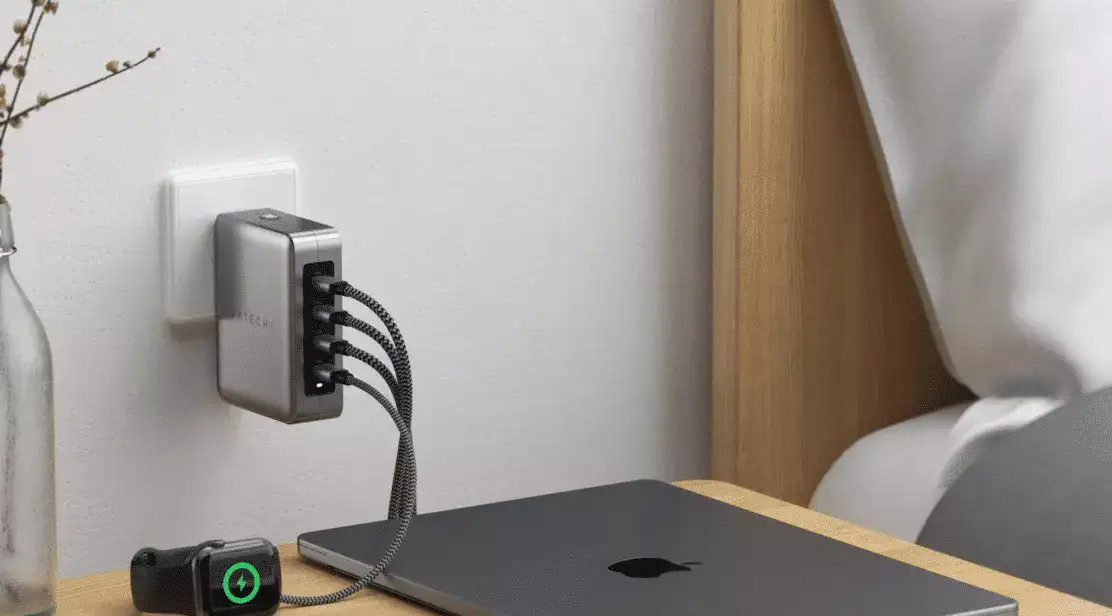 Satechi 145W Travel GaN Charger boasts 4 USB-C PD ports and 4 international plug adapters