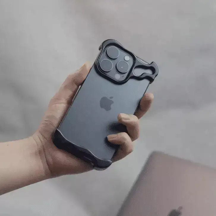 Metal Phone Case: Luxury Irregular Metal Bumper Phone Case