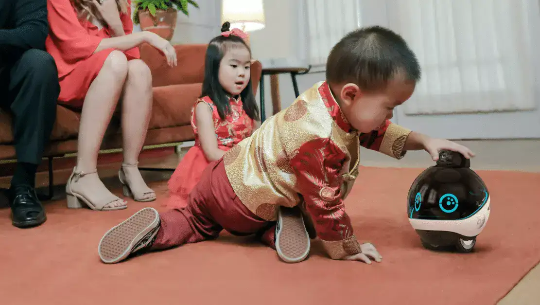 Enabot EBO X family robot companion and guardian has auto navigation & AI face recognition